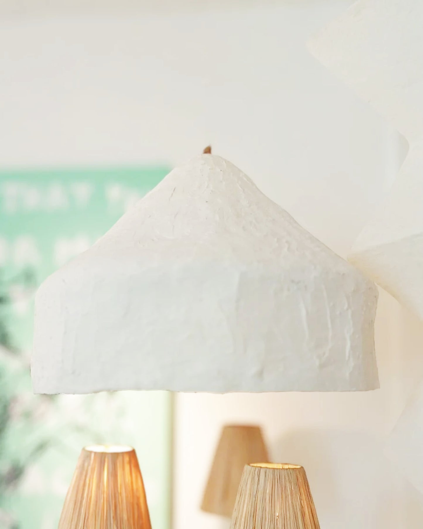 Love Resin + Banana Leaf Hanging Light