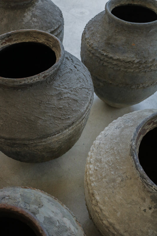 ANTIQUE JAVANESE STONE POTS