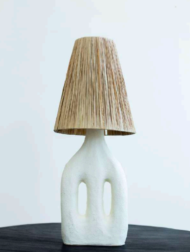 VASE RAFFIA TABLE LAMP