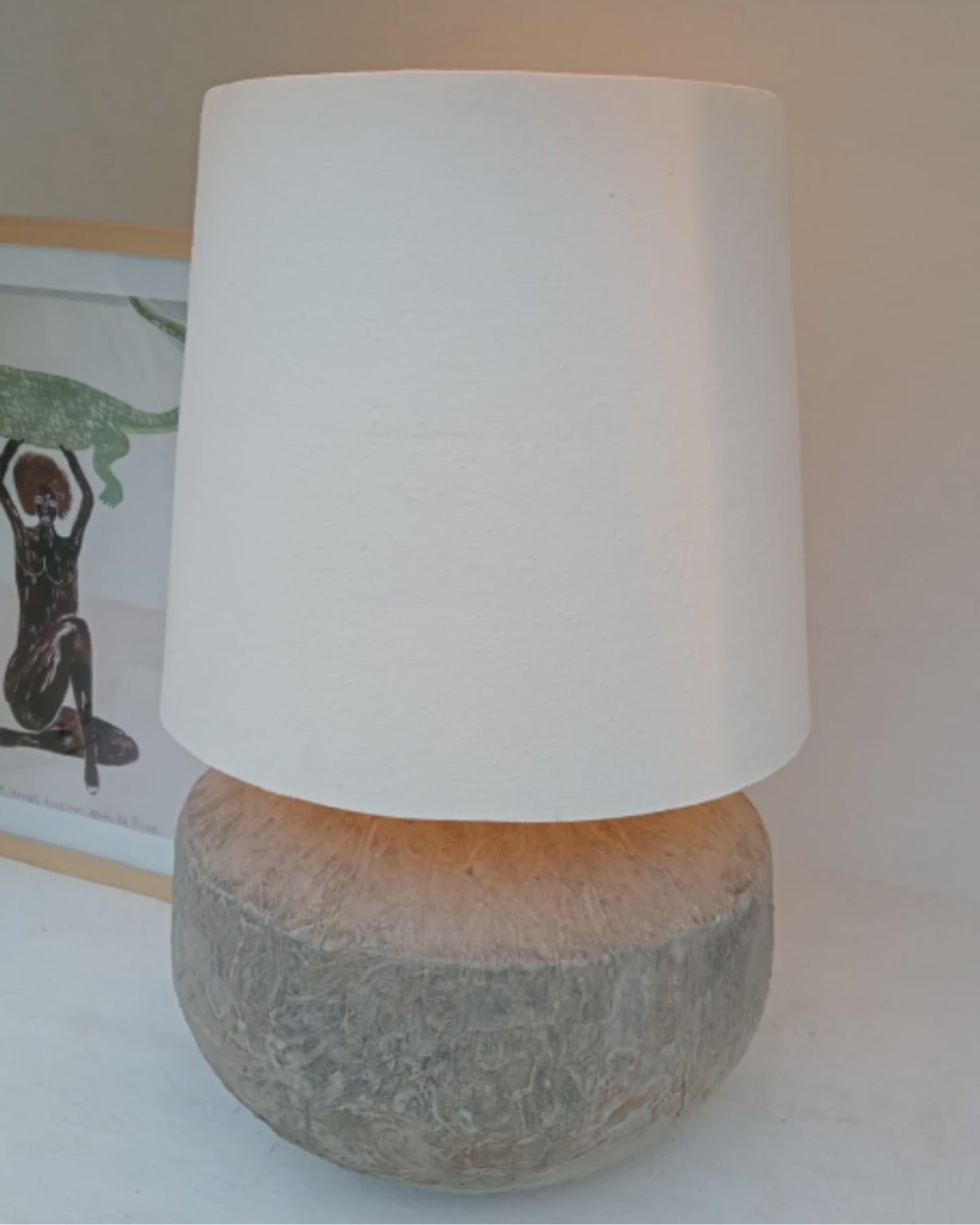 VINTAGE WATER JAR TABLE LAMP