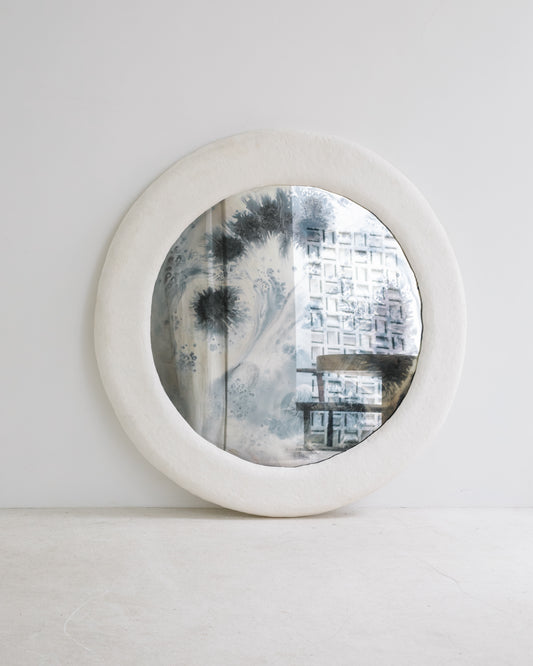 PAROS AGED MIRROR ROUND